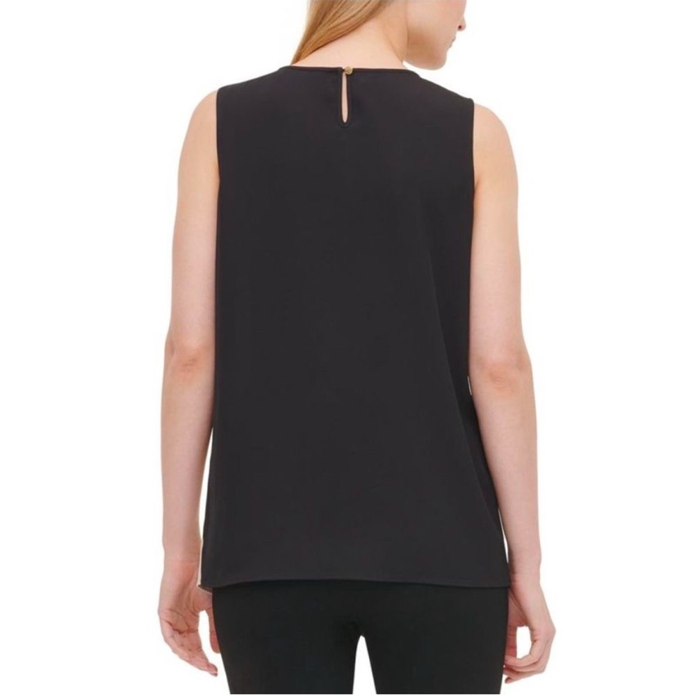 🆕 Calvin Klein CK Women's Sleeveless Colorblock Cami Camisole Blouse XL 16 - Picture 2 of 13